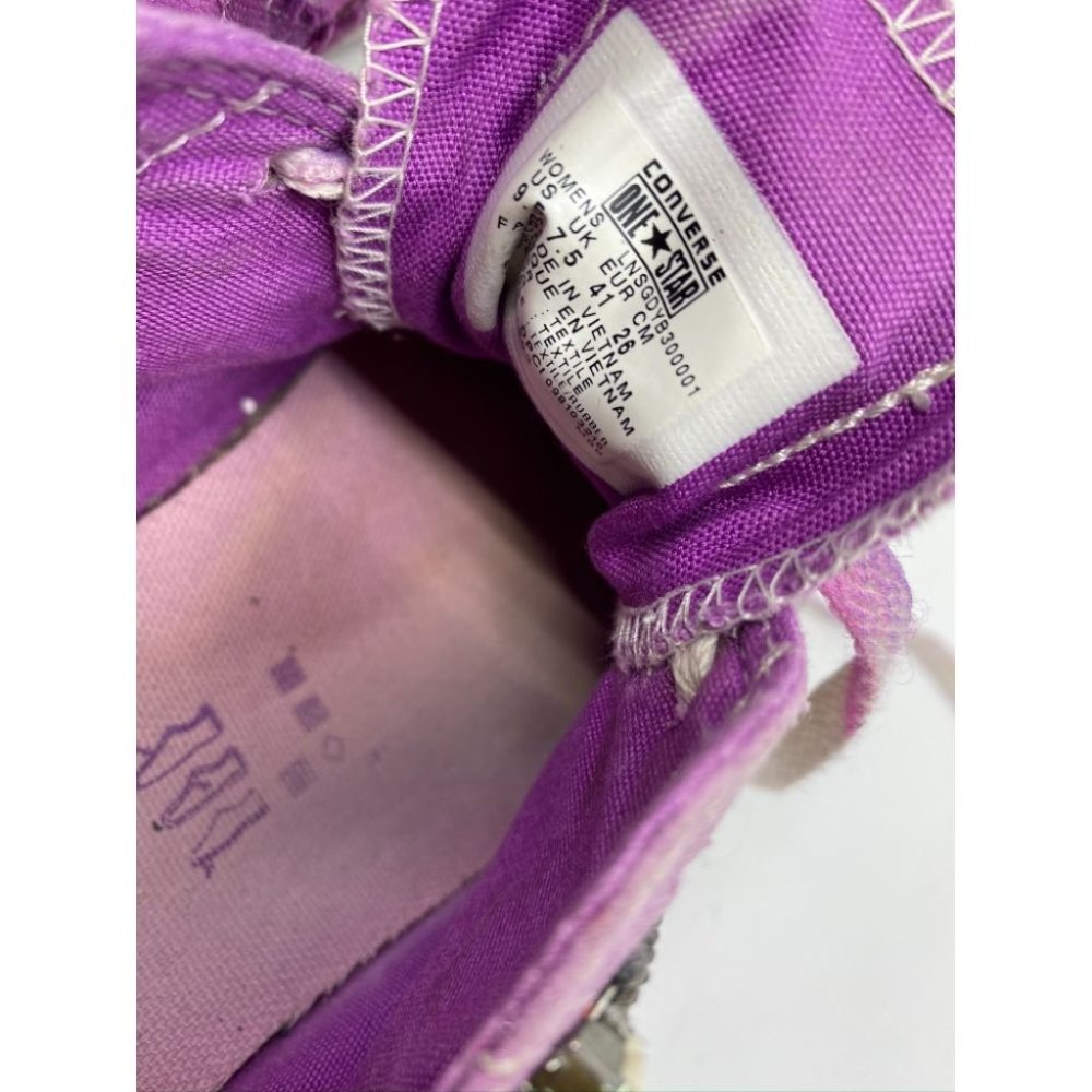 Converse Sneakers Purple Blue Graffiti Women's 9.5 - Picture 11 of 13